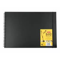 Скетчбук для зарисовок Derwent Black Book 59.4 х 42 см (A2), 200 г/м², 40 л