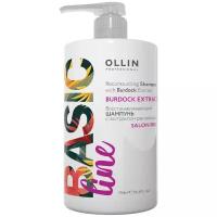 OLLIN BASIC LINE Восстанавливающий шампунь с экстрактом репейника 750мл/ Reconstructing Shampoo wit