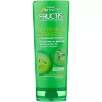 GARNIER бальзам-ополаскиватель Fructis Огуречная Свежесть укрепляющий, для волос, склонных к жирности, 387 мл