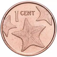 Монета Банк Багамских островов 1 цент 2015 года