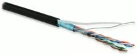 Кабель информационный Hyperline FUTP4-C5E-P26-IN-LSZH-BK-100 кат.5E F/UTP 4X2X26AWG LSZH внутренний 100м черный