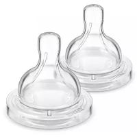 Соска силиконовая Philips Avent Anti-Colic SCF633/27 со средним потоком от 3 мес, 2 шт