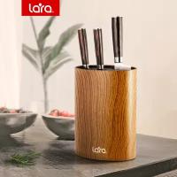 Подставка для ножей / Lara LR05-101 Wood / Покрытие Soft-Touch / Для ножей до 25 см