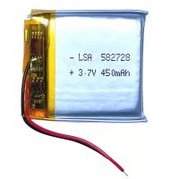 Аккумулятор (батарея) 582728 450mAh 3,7v (28х27х5,8 мм) для умных детских смарт часов с GPS Smart Baby Watch, наушников и др. устройств