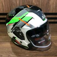 Шлем AiM JK526 Fluo-Green/White/Black, XXXL