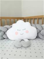 Подушка облачко декоративная, подушка-игрушка в детскую кроватку
