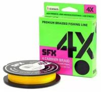 Плетёный шнур Sufix Sfx Braid X4 135м. 0.104мм. Yellow