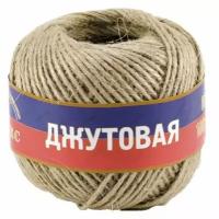 Пряжа Камтекс Джутовая, 100 г, 80 м, 1 шт., 141 натуральный 80 м