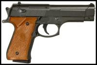 Cтрайкбольный пистолет Galaxy G.22 Beretta 92 mini металлический, пружинный