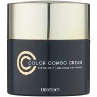 DEOPROCE COLOR COMBO CREAM SPECIAL SET SPF50+ PA+++ NO.21 Солнцезащитный СС крем 40+5*2г