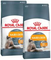 ROYAL CANIN HAIR & SKIN CARE для взрослых кошек при аллергии (0,4 + 0,4 кг)