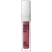 MAKE UP FACTORY Блеск с эффектом влажных губ, 56 древесный розовый / High Shine Lip Gloss 6,5 мл