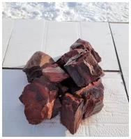 Яшма колотая камни для бани сауны сорт экстра 7-14 см 10 кг