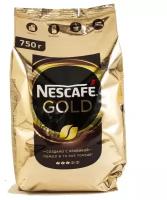 Кофе молотый в растворимом NESCAFE (Нескафе) "Gold", сублимированный, 750 г, мягкая упаковка