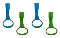 Пластиковые кольца Floopsi для манежа, 4 шт. Ручки для манежа, барьера, детской кроватки. Подвесное кольцо, держатели в манеж