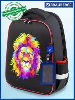 Ранец Brauberg 270618 FIT Colorful lion 2 отделения 36х27х14 см