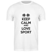 Футболка Printio 1639424 Keep calm and love sport