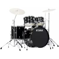 TAMA SG52KH6-BK STAGESTAR Ударная установка из 5-ти барабанов (цвет - BLACK) со стойками (бочка 16х22, томы 7x10, 8х12 напольный 14х16, малый 5х14) со стойкой для малого барабана, стойкой для хай-хэта, стойкой под тарелку, наклонной стойкой под тарелку, педалью для бас-бочки, стулом для барабанщика