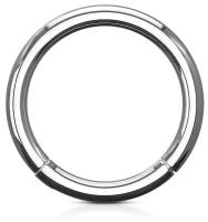 Кольцо пирсинг из медицинской стали, сегментное. диаметр 8мм, толщина 1мм