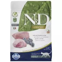 Farmina N&D Cat Lamb & Blueberry Adult, Фармина 300 г