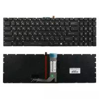 Клавиатура для ноутбука MSI GE62, GE72, GS60, GS70, GT72 Series. Плоский enter. Черная, без рамки. С подсветкой. PN: V143422GK1
