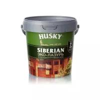 Лессирующий древозащитный состав HUSKY Хаски лазурь белая 0,9л