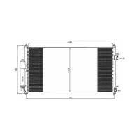 Радиатор кондиционера Nrf 35550 для Nissan X-Trail