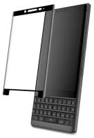 3D/ 5D защитное стекло MyPads для BlackBerry KEY2 с закругленными изогнутыми краями которое полностью закрывает экран / дисплей по краям с олеофо