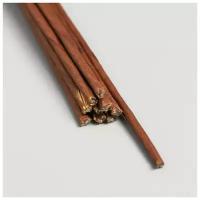 Астра Набор проволоки для флористики d-2 мм, 60 см, 10 шт, коричневый