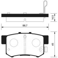 Колодки тормозные Sangsin Brake SP1368