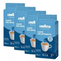 Кофе молотый Lavazza Decaffeinato, 250 г (в/у), 4 шт