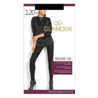 Колготки теплые Glamour Velour 120, размер IV, nero (чёрный)