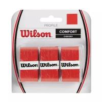 Обмотка для ручки Wilson Overgrip Profile x3 Red WRZ4025RD