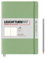 Блокнот Leuchtturm Medium A5 61л без линовки мягкая обложка Зеленый Шалфей