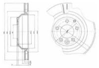 Тормозной диск Delphi BG4070 для Audi Q7; Porsche Cayenne