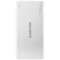 Внешний аккумулятор Power Bank 10000 мАч Canyon PB-108 белый