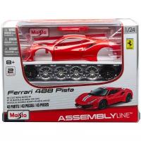 Сборная модель автомобиля Ferrari 488 Pista, металл 1:24 Maisto