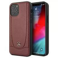 Чехол CG Mobile Mercedes Genuine leather Urban Smooth/perforated Hard для iPhone 12/12 Pro, цвет Красный (MEHCP12MARMRE)