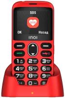 Сотовый телефон INOI 118B красный (2",176х220,1400mAh,32MB,0.08Мп,2Sim,BT)