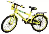 Велосипед детский четырехколесный KIDS' BIKE ZT-022, диаметр колес 20", желтый