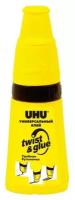 Клей универсальный UHU Twist&Glue с уникальным 3-х позиц. аппликатором, 35мл 1302579 38580