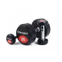 Обрезиненный гантельный ряд Fitnessport FDS-10 от 2.5 до 25кг (10 пар)