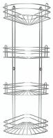 Полка для ванной 4-ярусная угловая Rosenberg RUS-385026-4 Zn