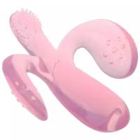 Крошка Я Зубная щётка-массажёр детская, силиконовая, от 3 мес., розовая