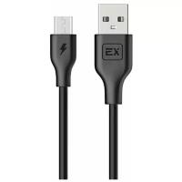 Дата-кабель EXPLOYD EX-K-729 Classic, Micro-USB, 1 А, 0.2 м, black