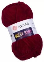 Пряжа YarnArt Dolce baby, 50 г, 85 м, 1 шт., 752 бордовый 85 м