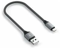 Кабель Satechi USB-A - Lightning (ST-TAL), 0.25 м, 1 шт., серый космос