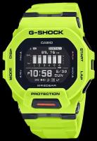 Наручные часы CASIO G-Shock, зеленый, желтый