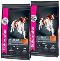 EUKANUBA ADULT MEDIUM BREED для взрослых собак средних пород с птицей (3 + 3 кг)