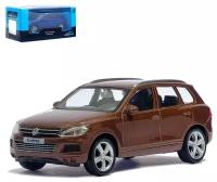 Машина металлическая VOLKSWAGEN TOUAREG, 1:43, цвет коричневый